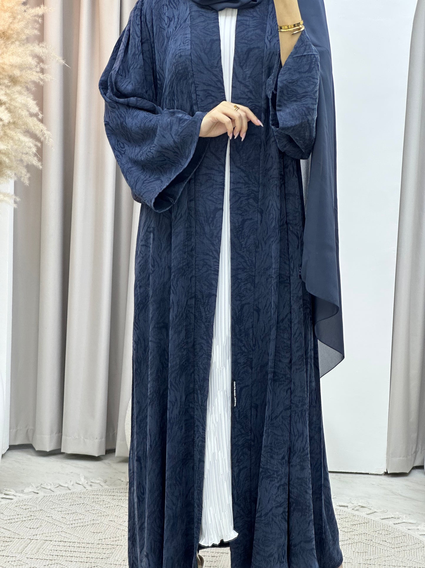 C Blue Matte Premium Abaya