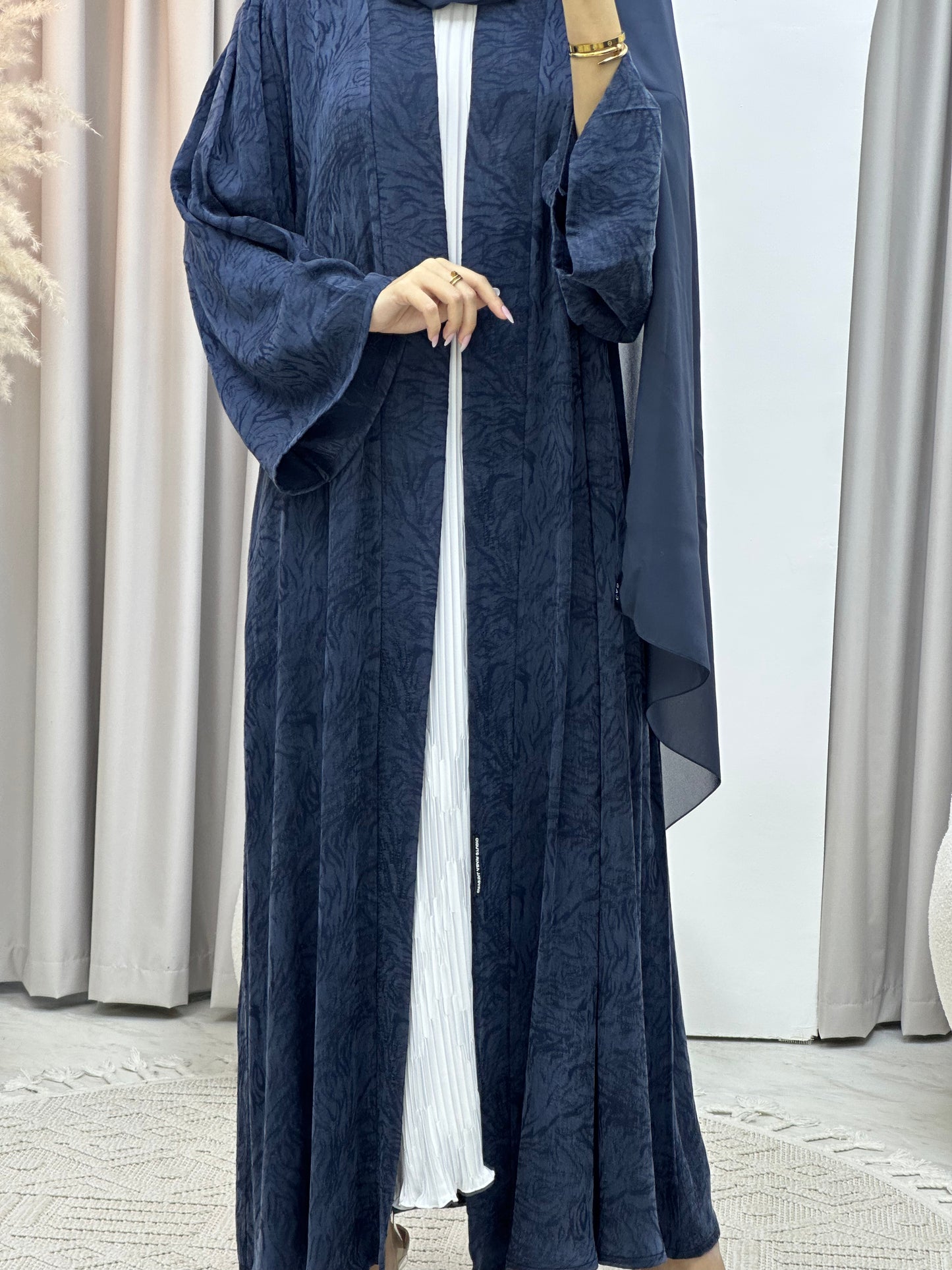 C Blue Matte Premium Abaya