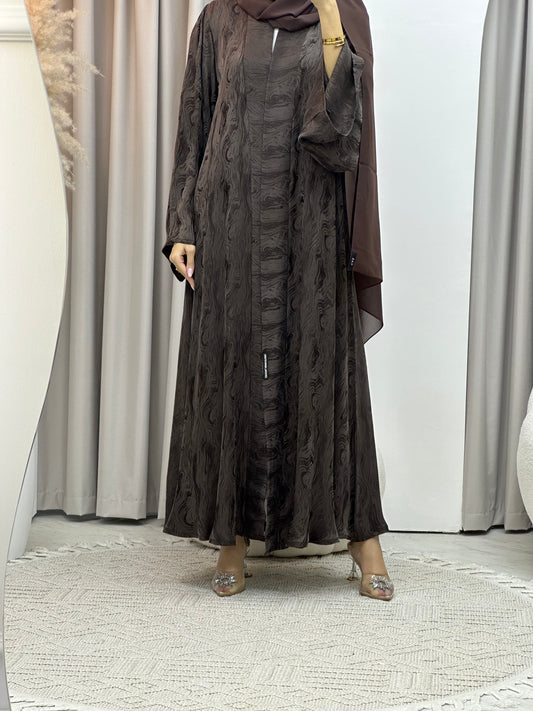 C RTW Brown Shimmer Premium Abaya