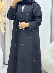 C 0523 Black Emirati National Day Abaya
