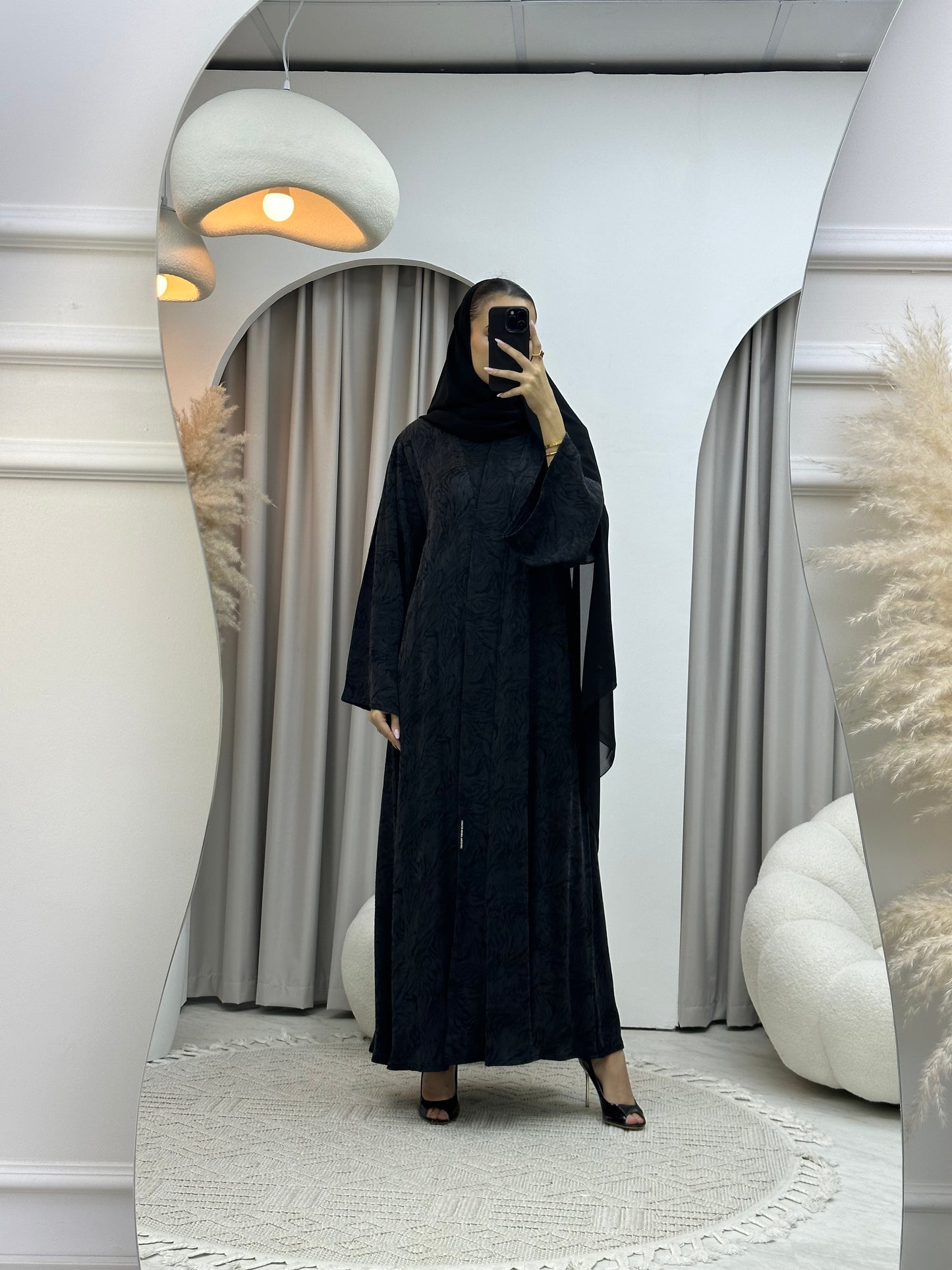 C Black Matte Premium Abaya