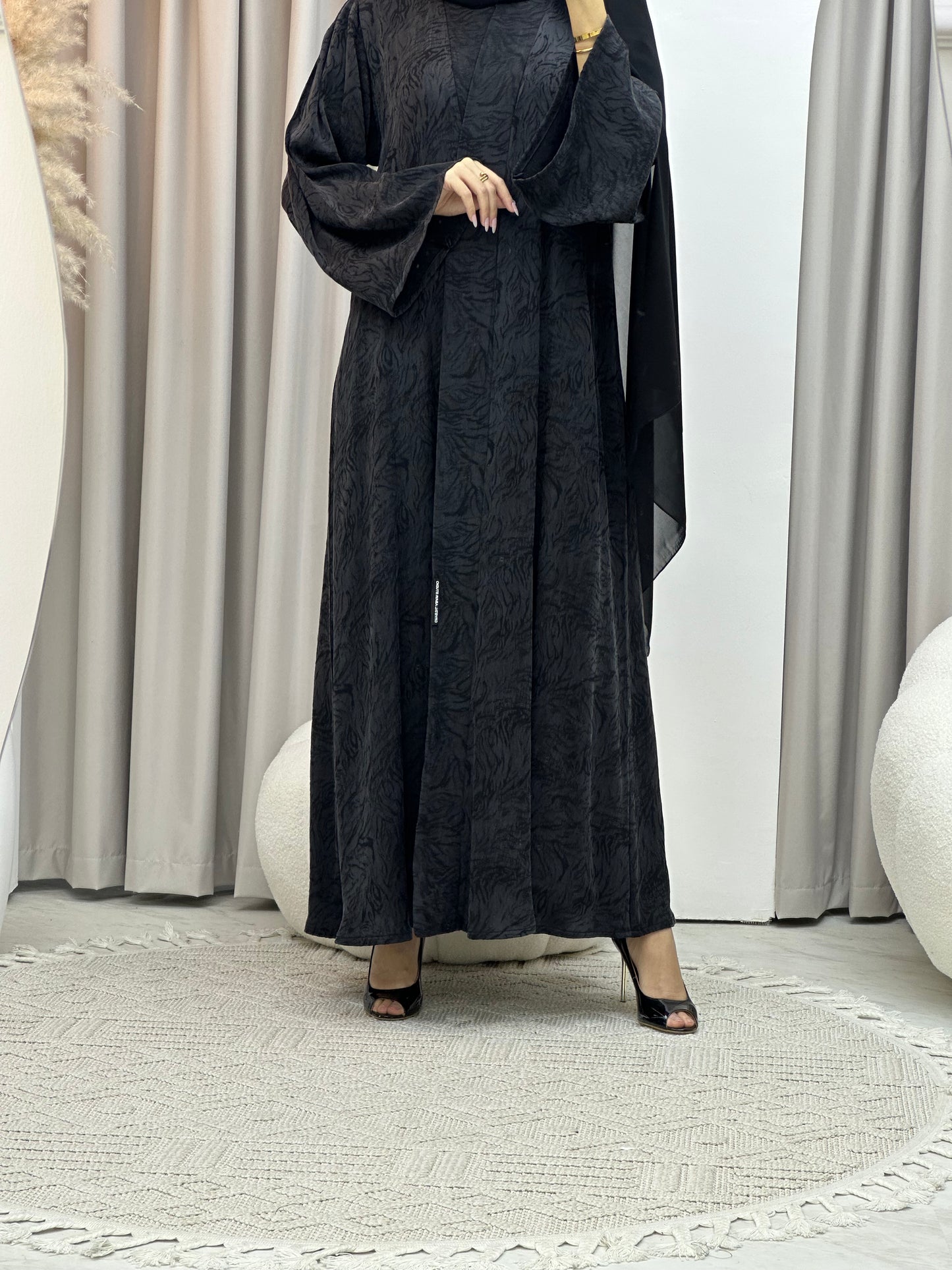 C Black Matte Premium Abaya