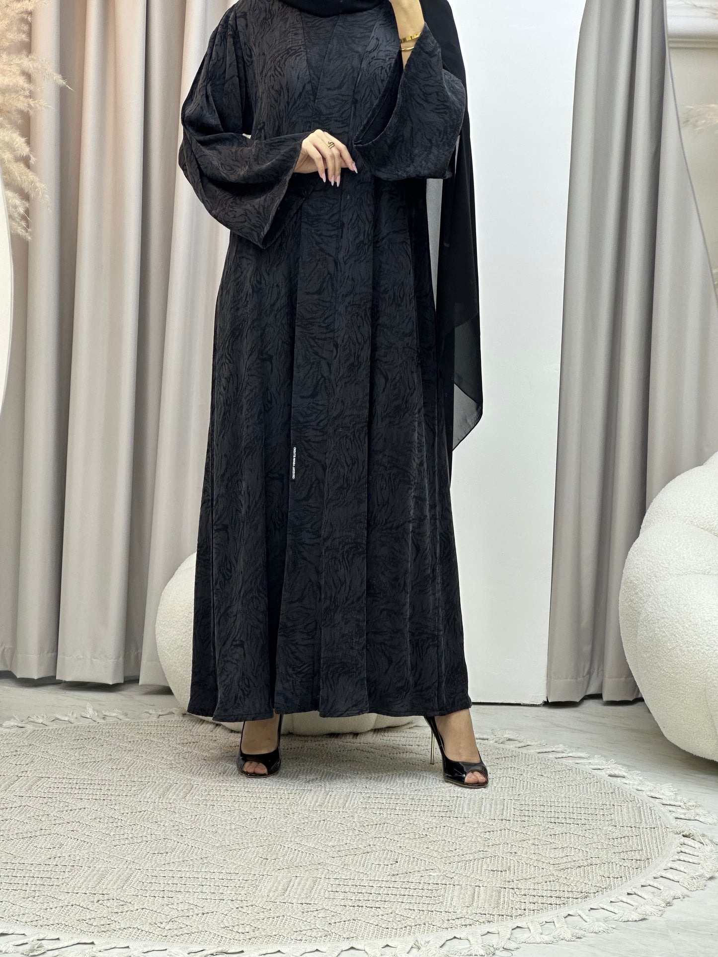 C Black Matte Premium Abaya