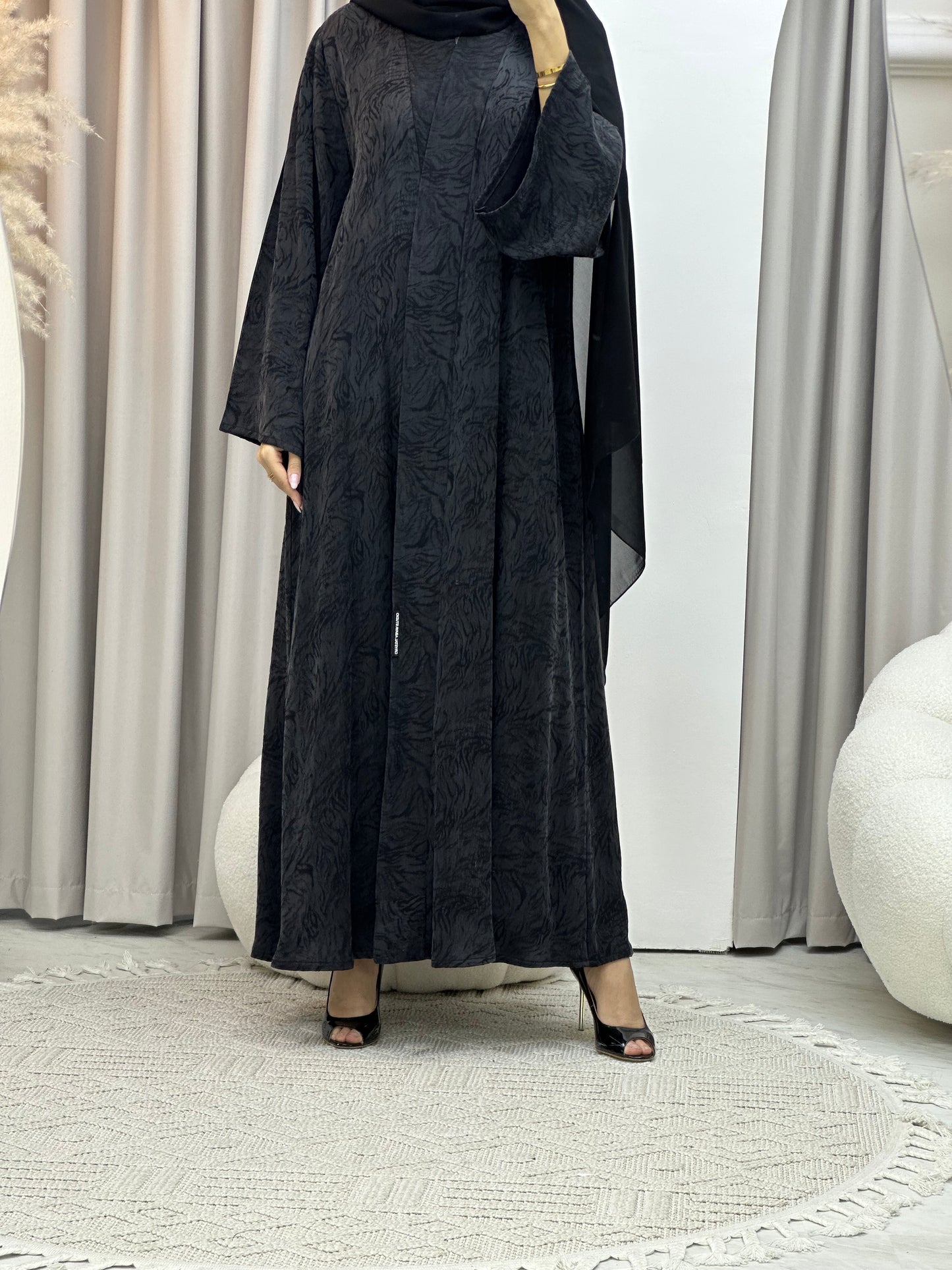 C Black Matte Premium Abaya