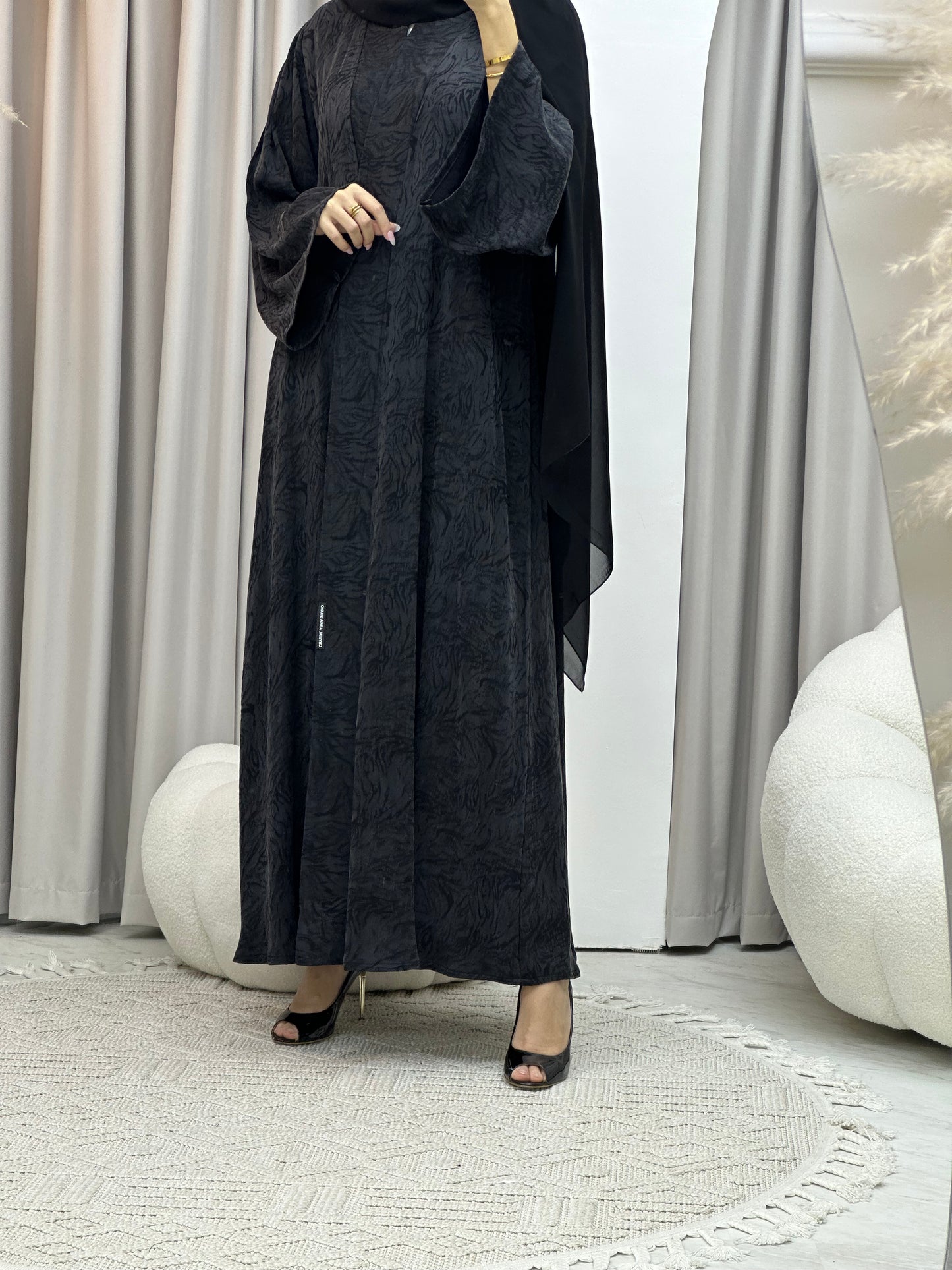 C Black Matte Premium Abaya