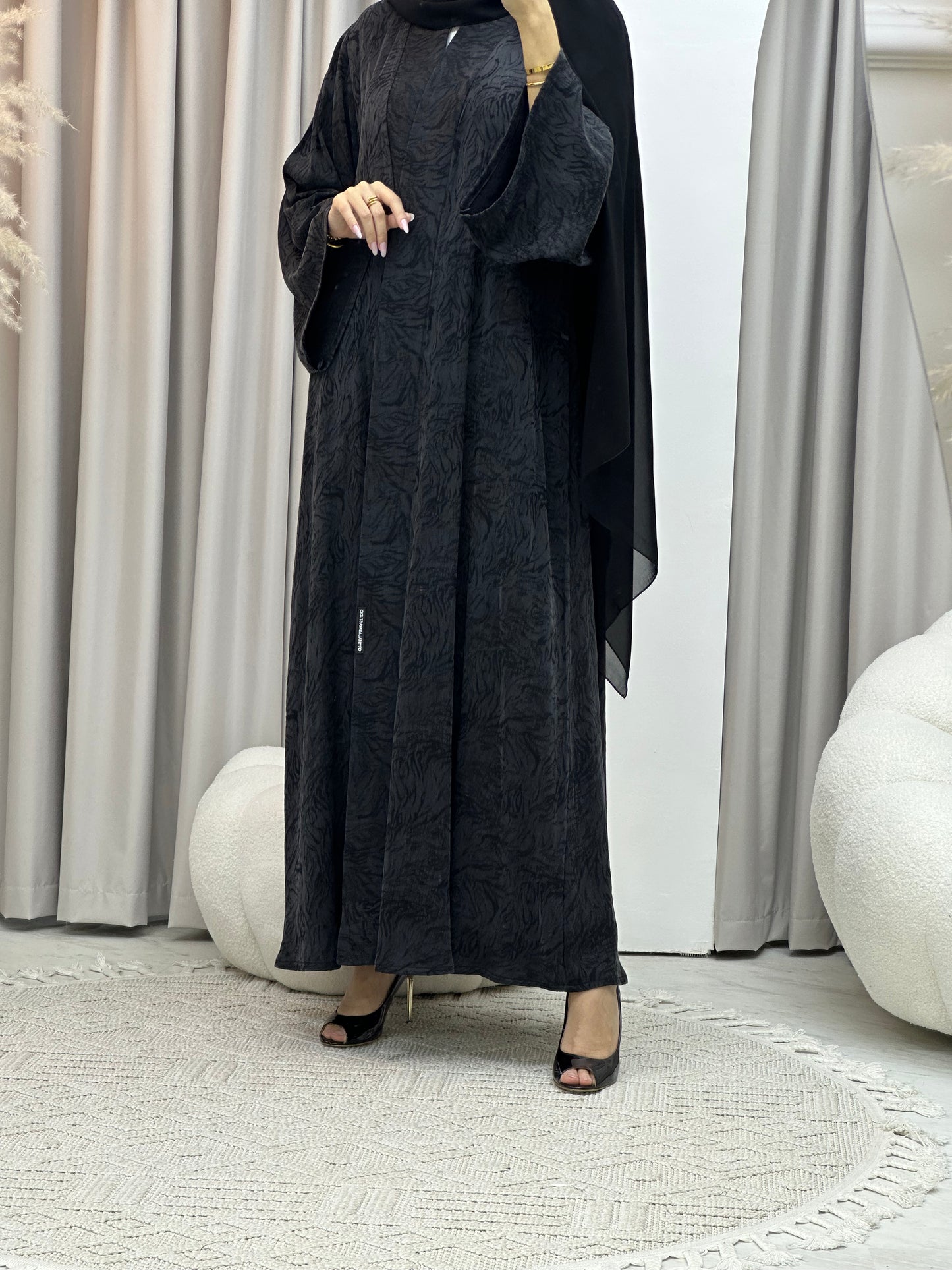 C Black Matte Premium Abaya