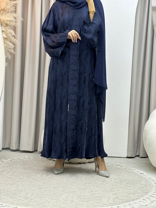 C Blue Shimmer Premium Abaya