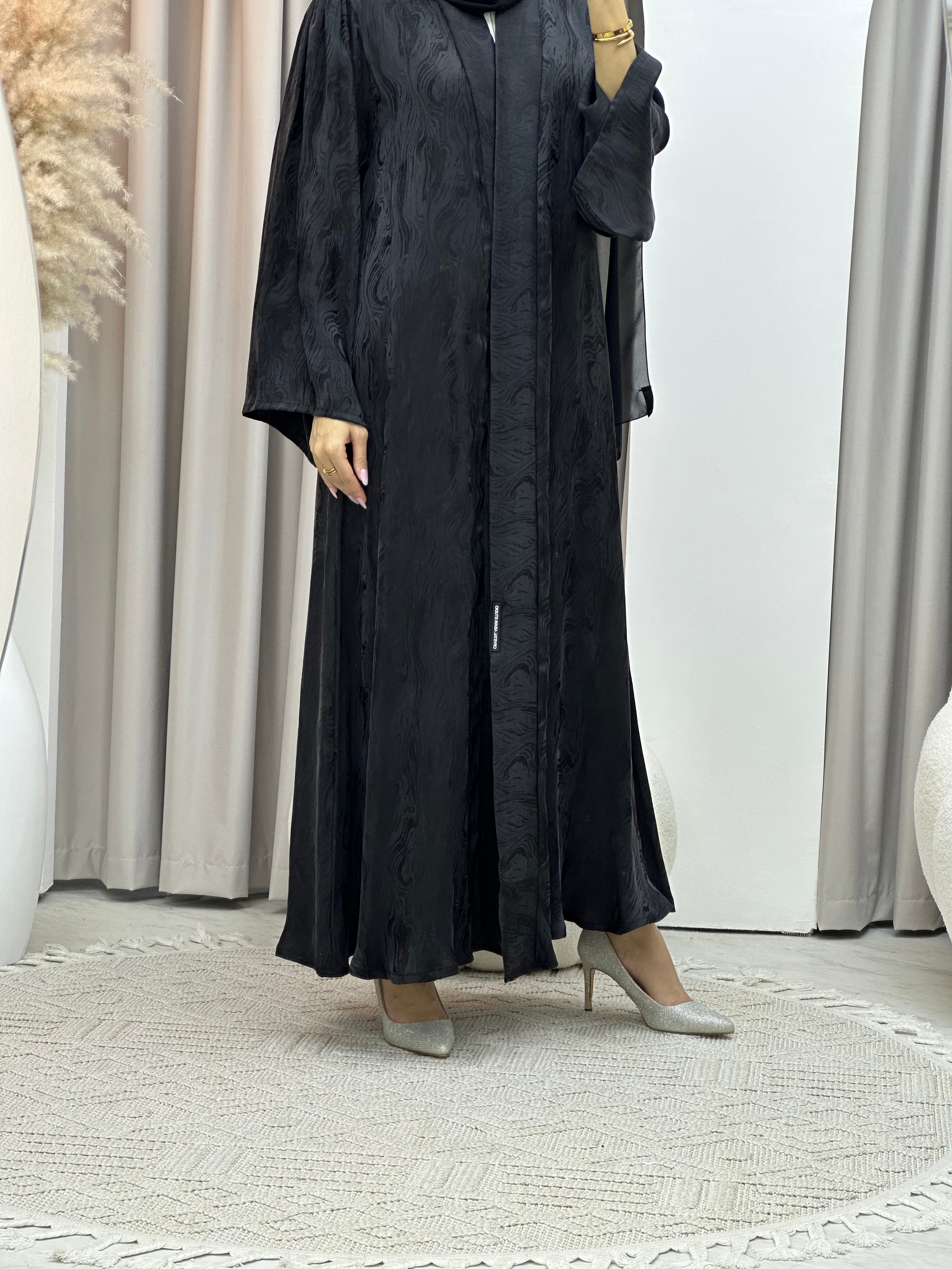C RTW Black Shimmer Premium Abaya