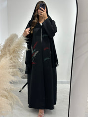 C 1510 Emirati Beaded Abaya - UAE National Day Special