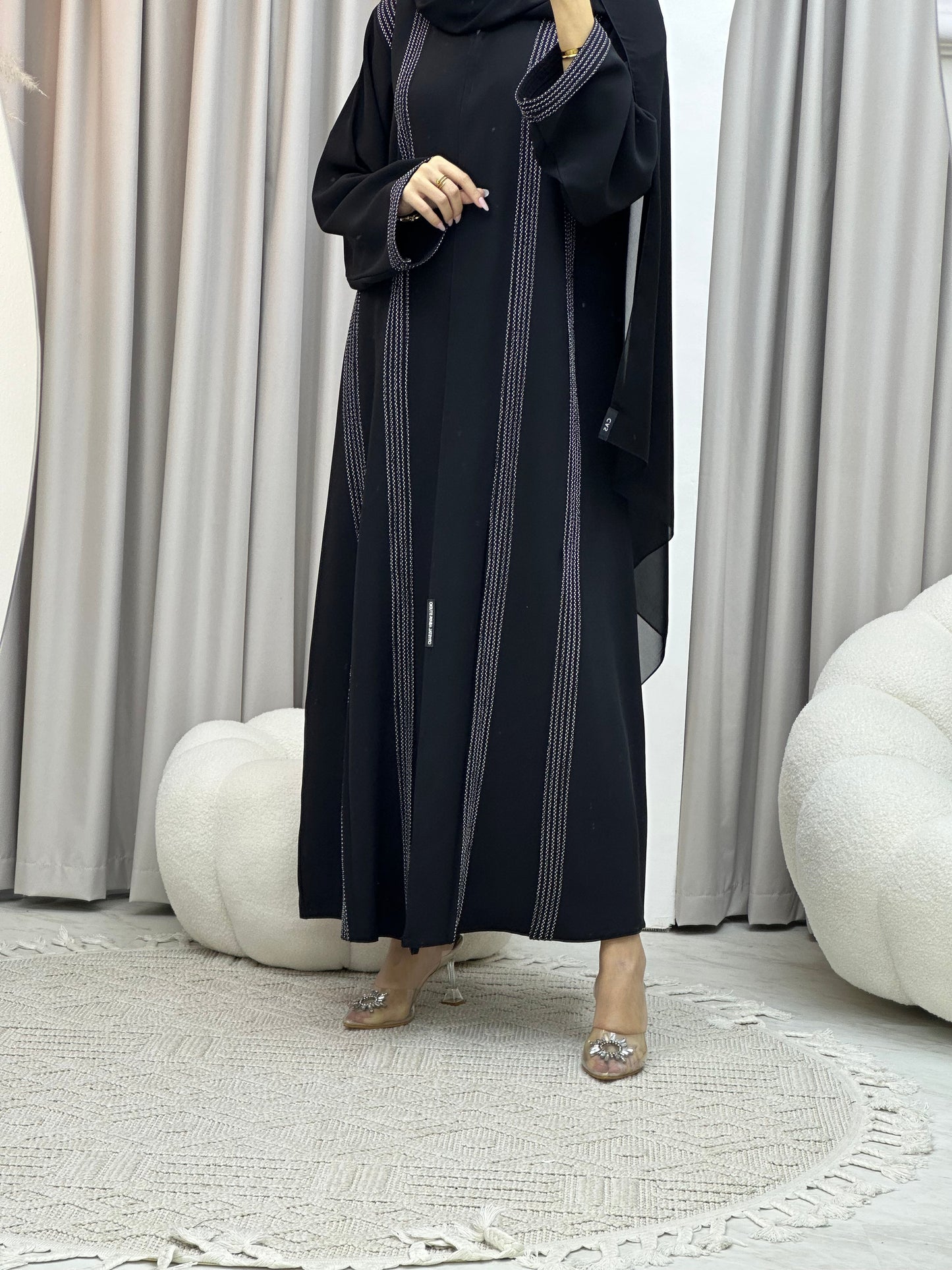 C RTW Ramadan Black Eid Abaya 94