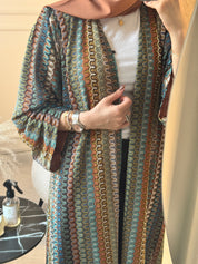 C 1223 Clay Wave Abaya