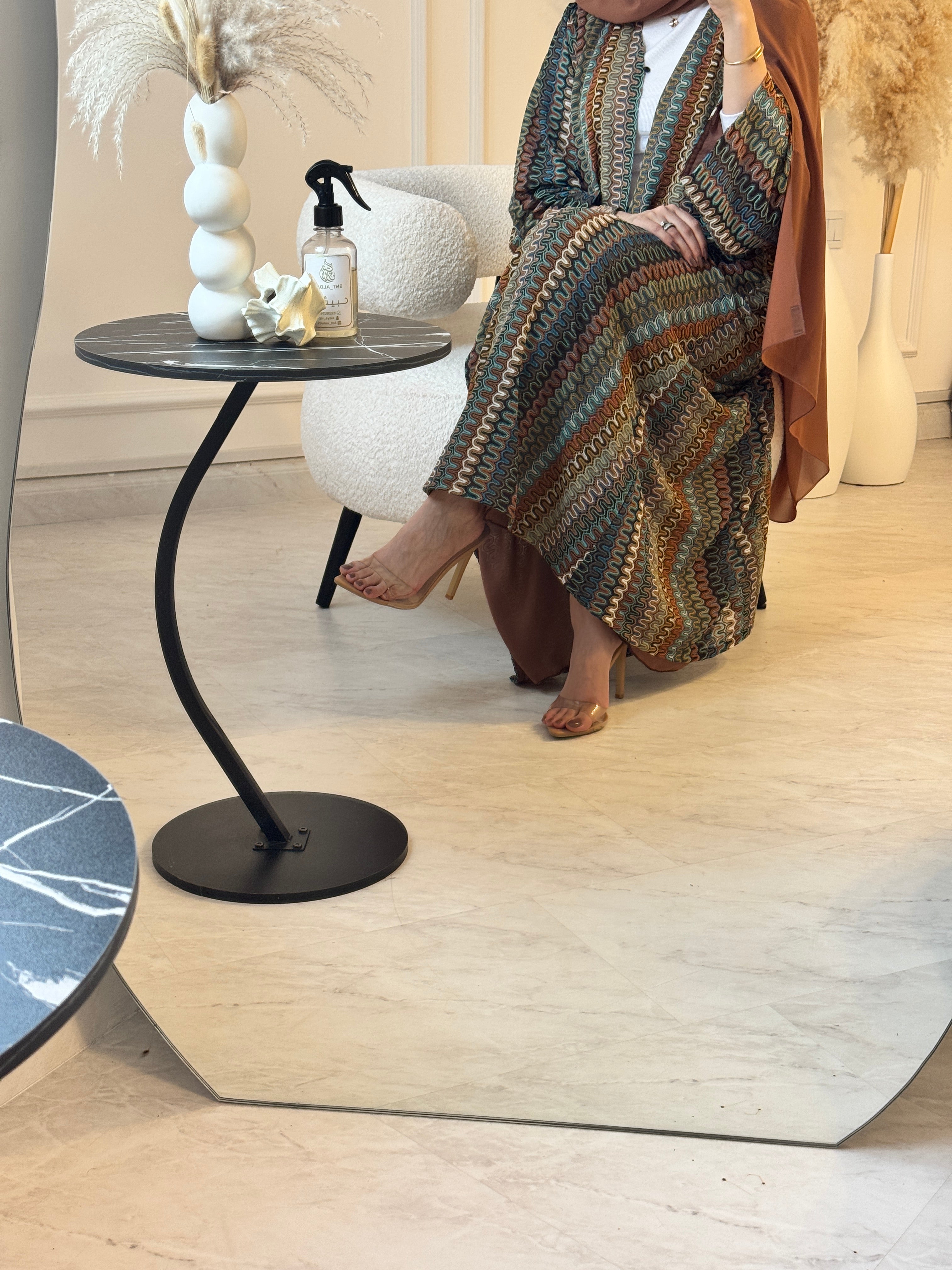 C 1223 Clay Wave Abaya