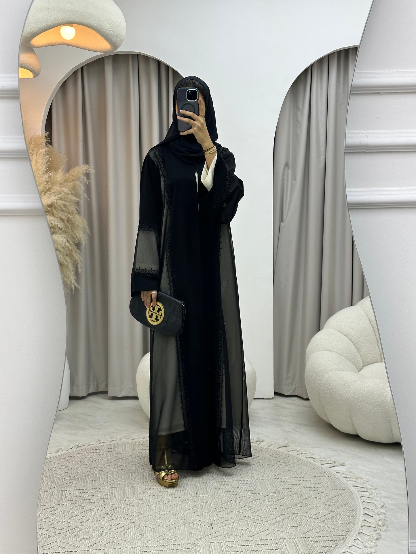 C RTW 0123 Black Nada Abaya