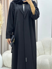 C RTW 0554 Black Work Abaya