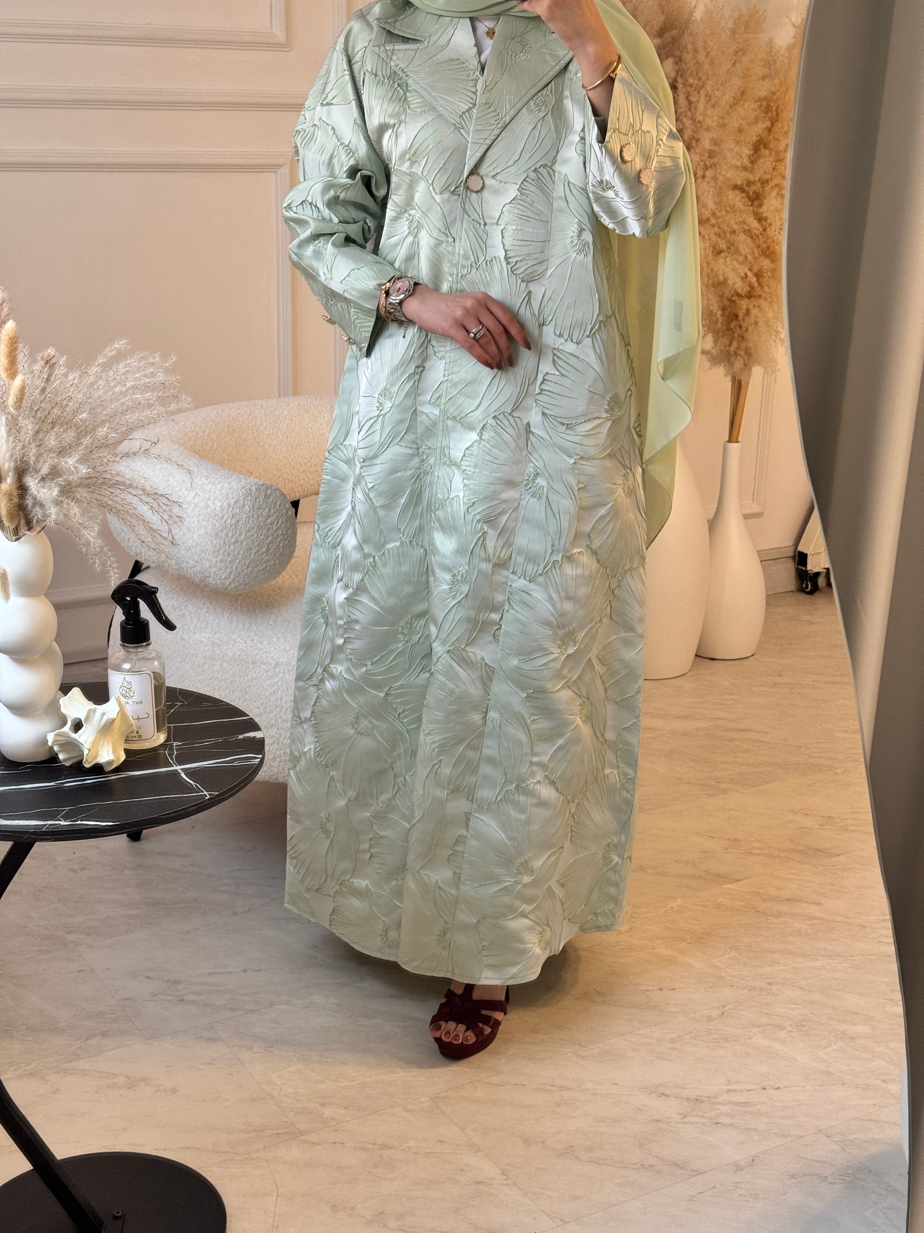 C 0622 Tea Green Abaya