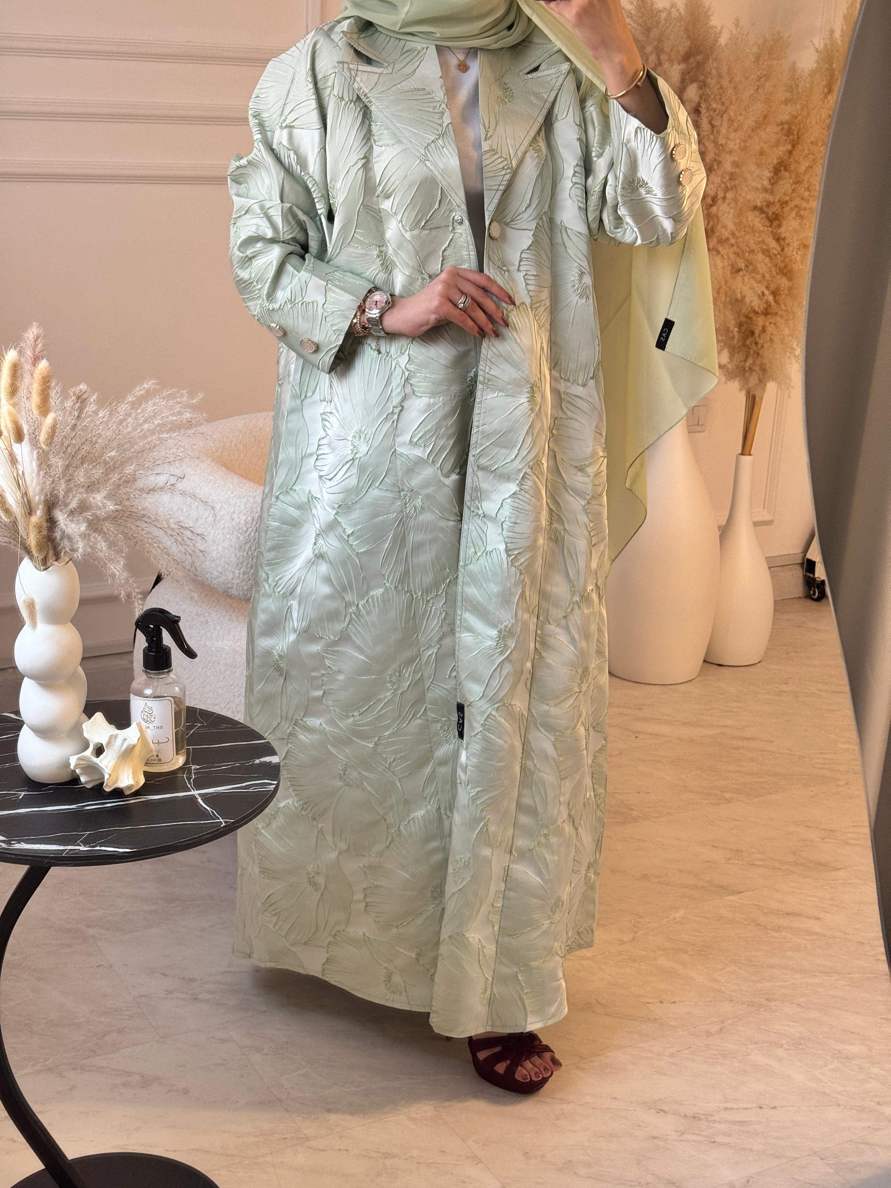 C 0622 Tea Green Abaya