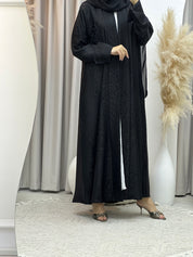 C Black Work Abaya 186