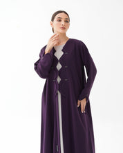 C 1476 Indigo Abaya
