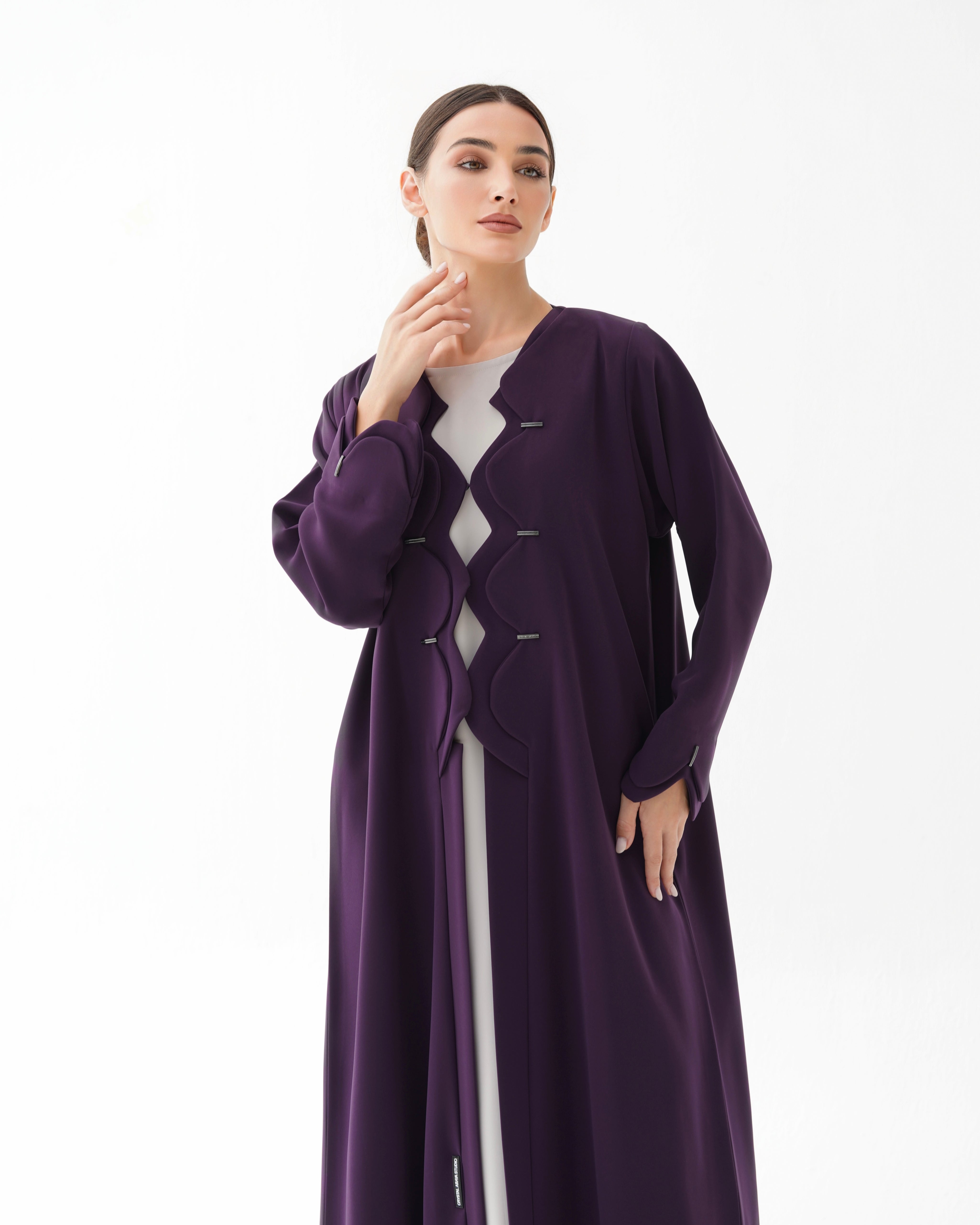 C 1476 Indigo Abaya