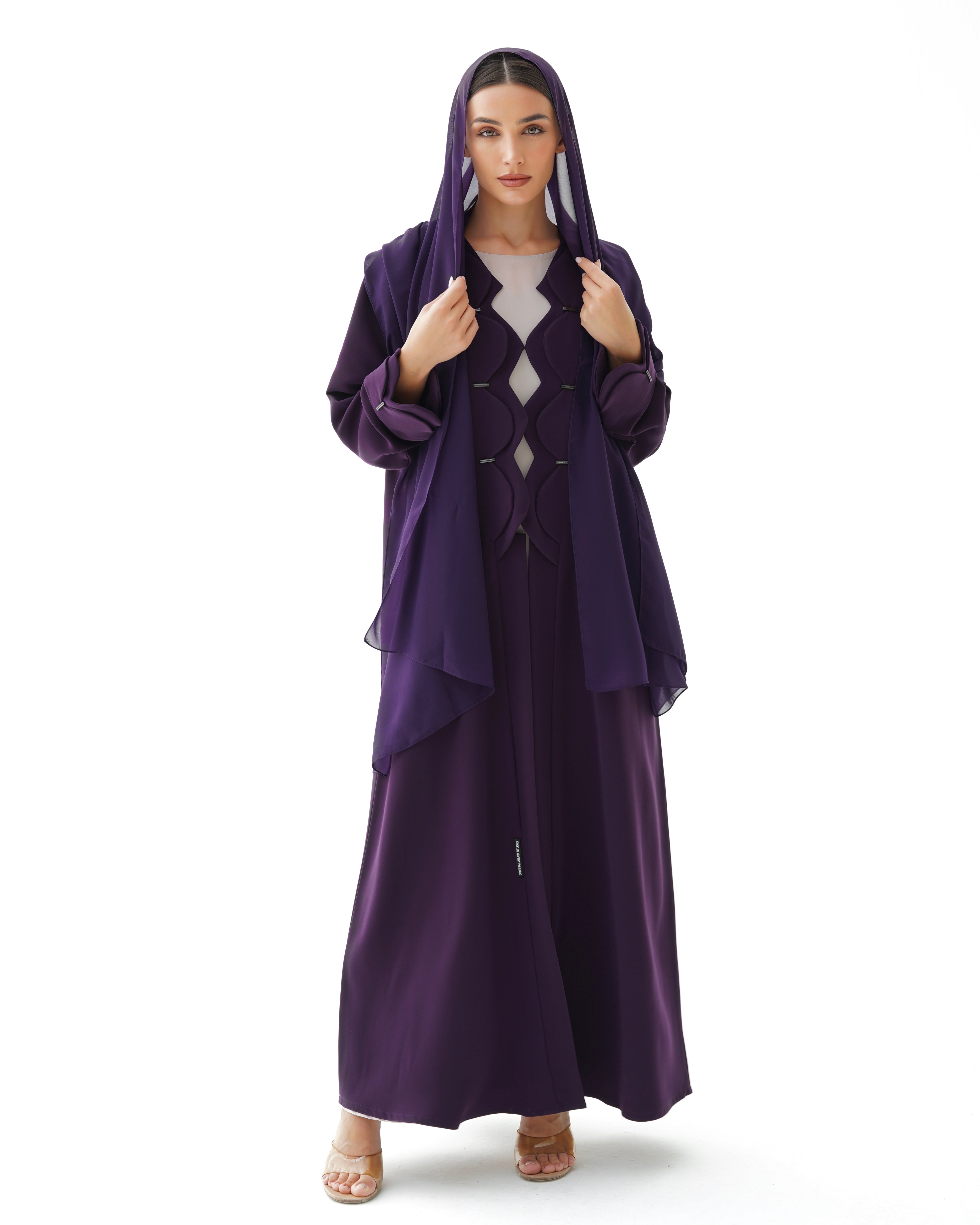C 1476 Indigo Abaya