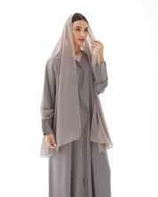 C 1475 Shadow Grey Abaya