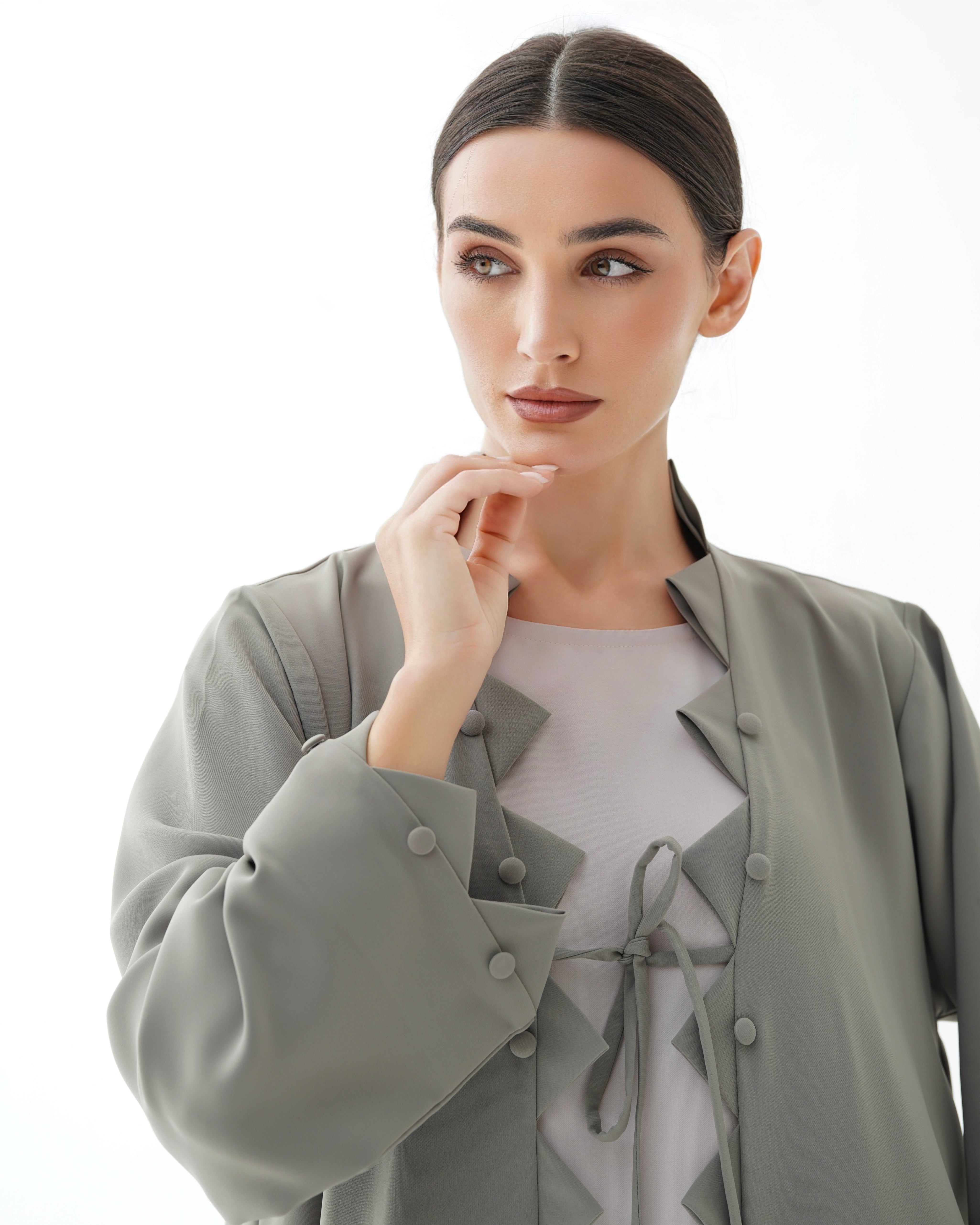 C 1482 Pistachio Green Abaya