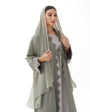 C 1482 Pistachio Green Abaya