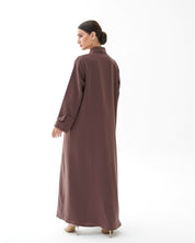 C 1480 Coral Pink Abaya