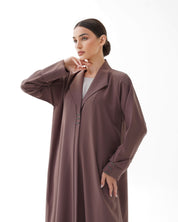 C 1480 Coral Pink Abaya