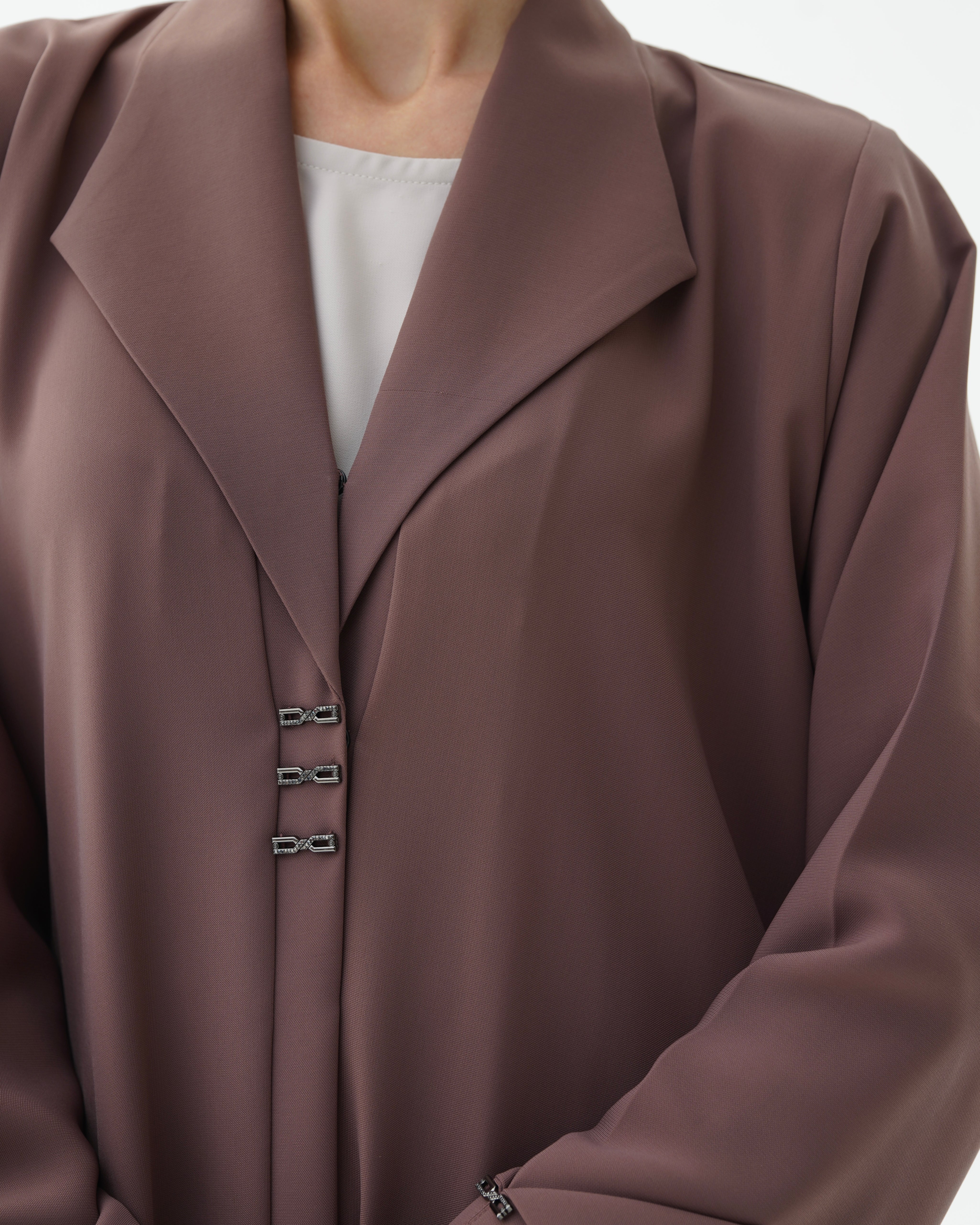 C 1480 Coral Pink Abaya