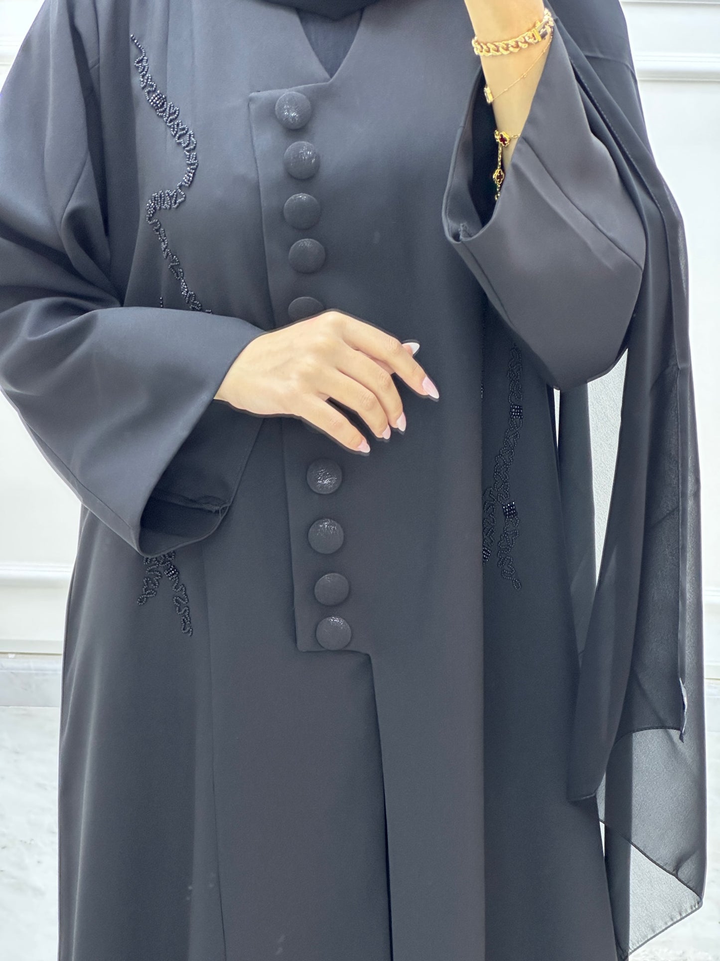 C Ramadan Black Eid Abaya 46