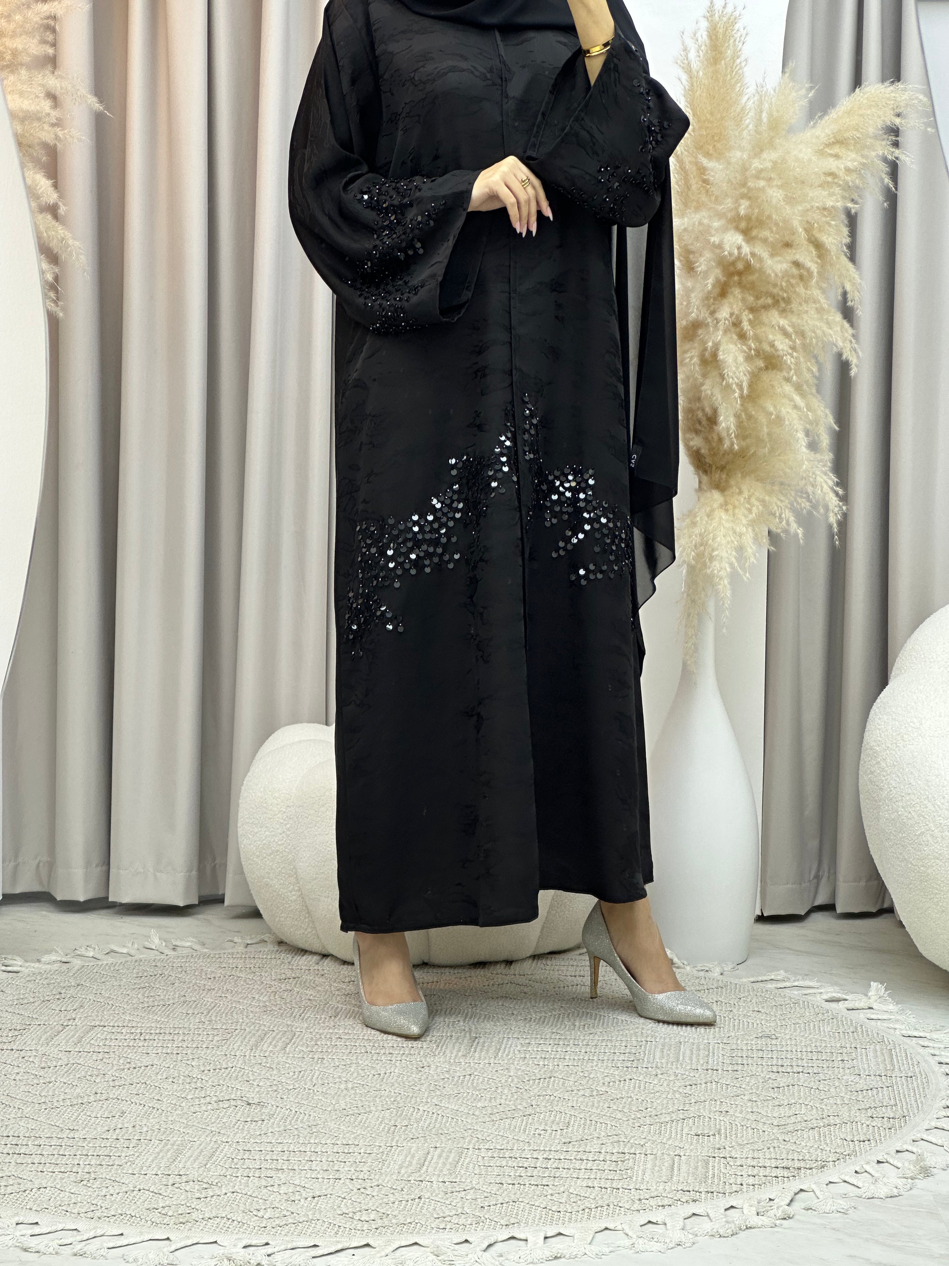 C Ramadan Black Eid Abaya 100
