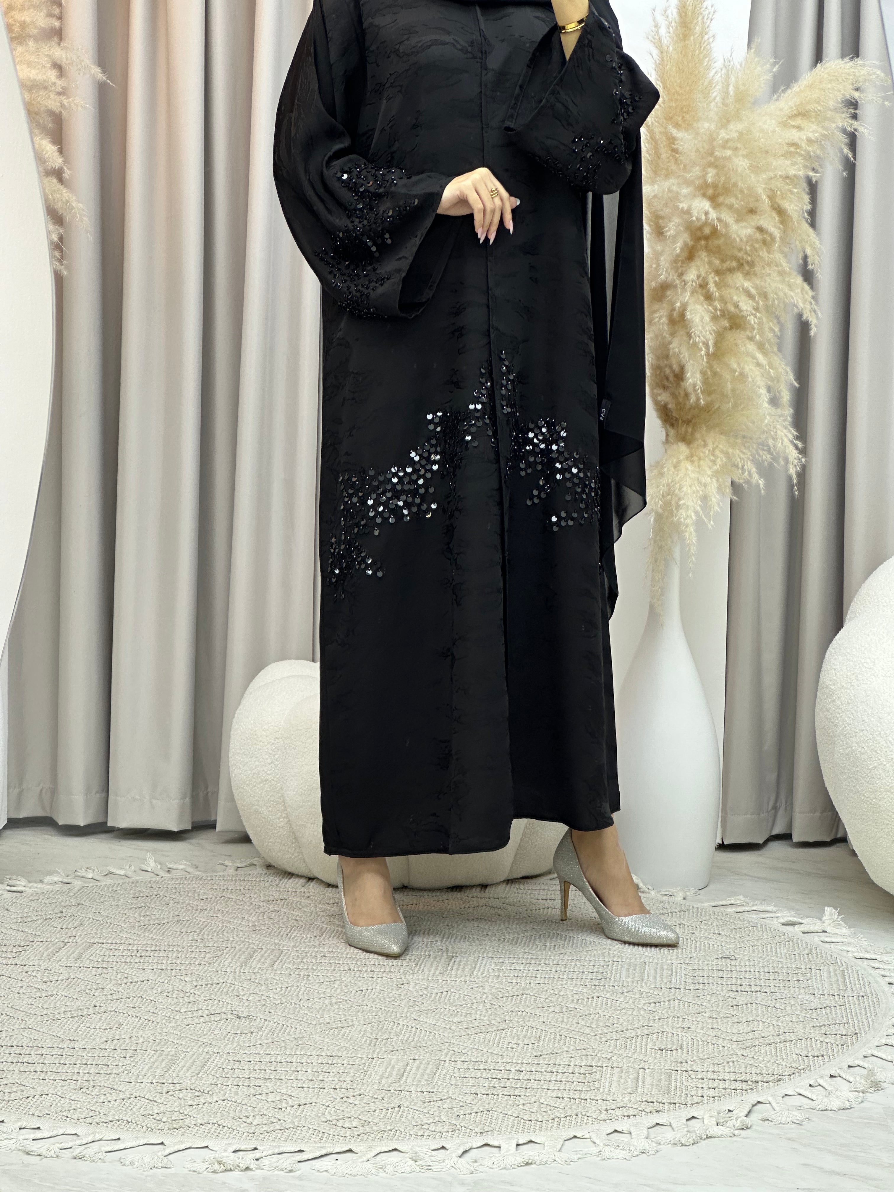 C Ramadan Black Eid Abaya 100
