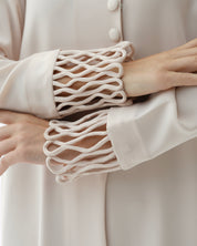 C 1479 Vanilla Cream Abaya