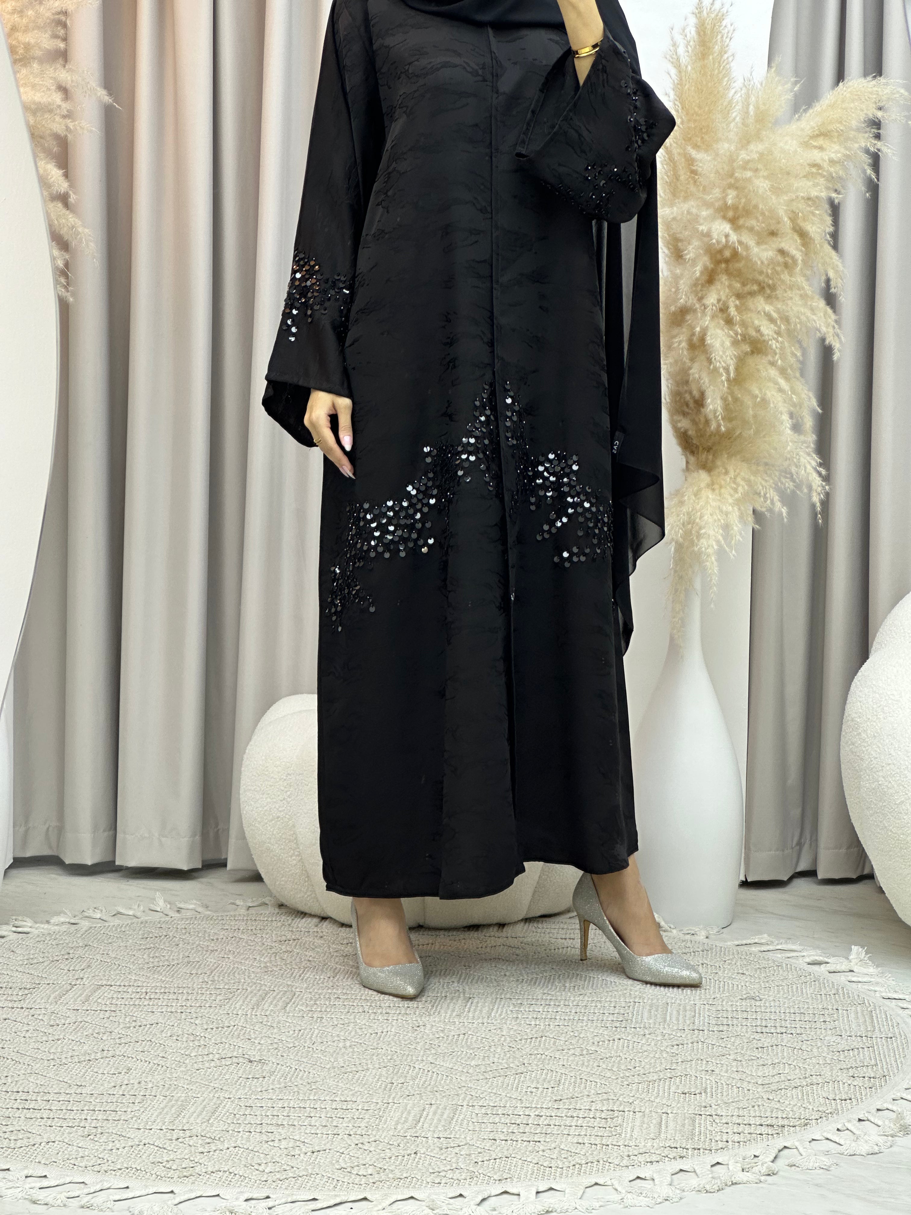 C Ramadan Black Eid Abaya 100