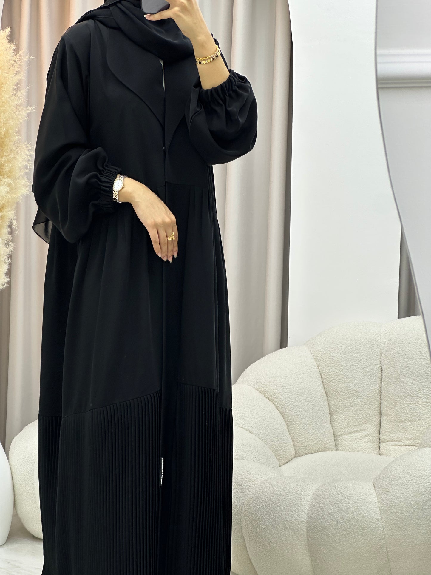 C 0547 Black Work Abaya