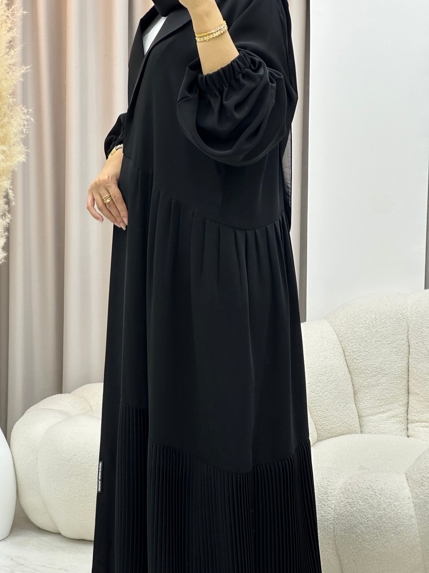 C 0547 Black Work Abaya