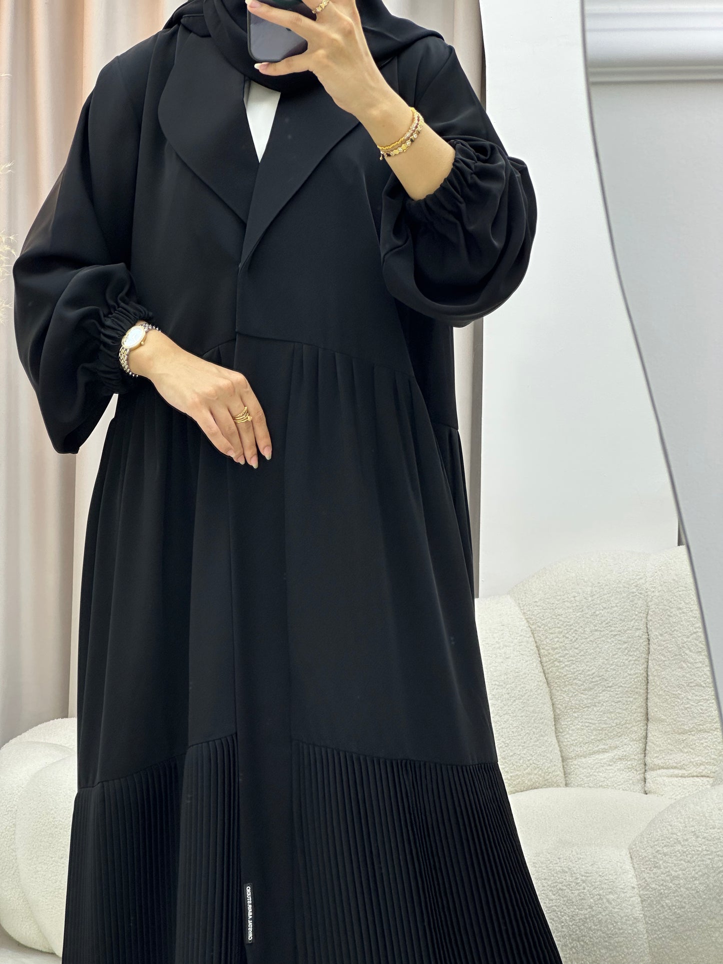 C 0547 Black Work Abaya