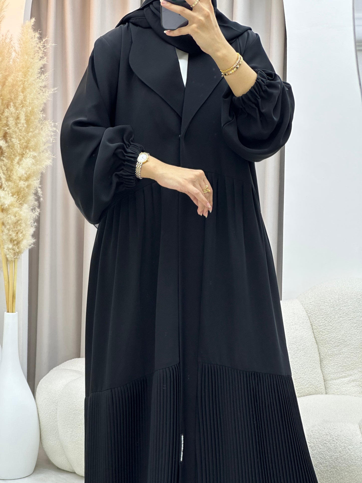 C 0547 Black Work Abaya