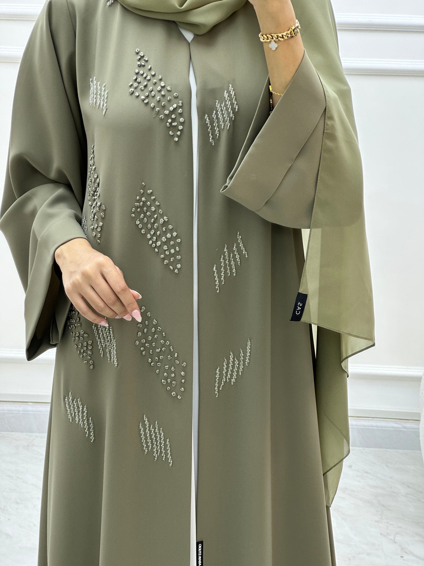 C Ramadan Green Eid Abaya