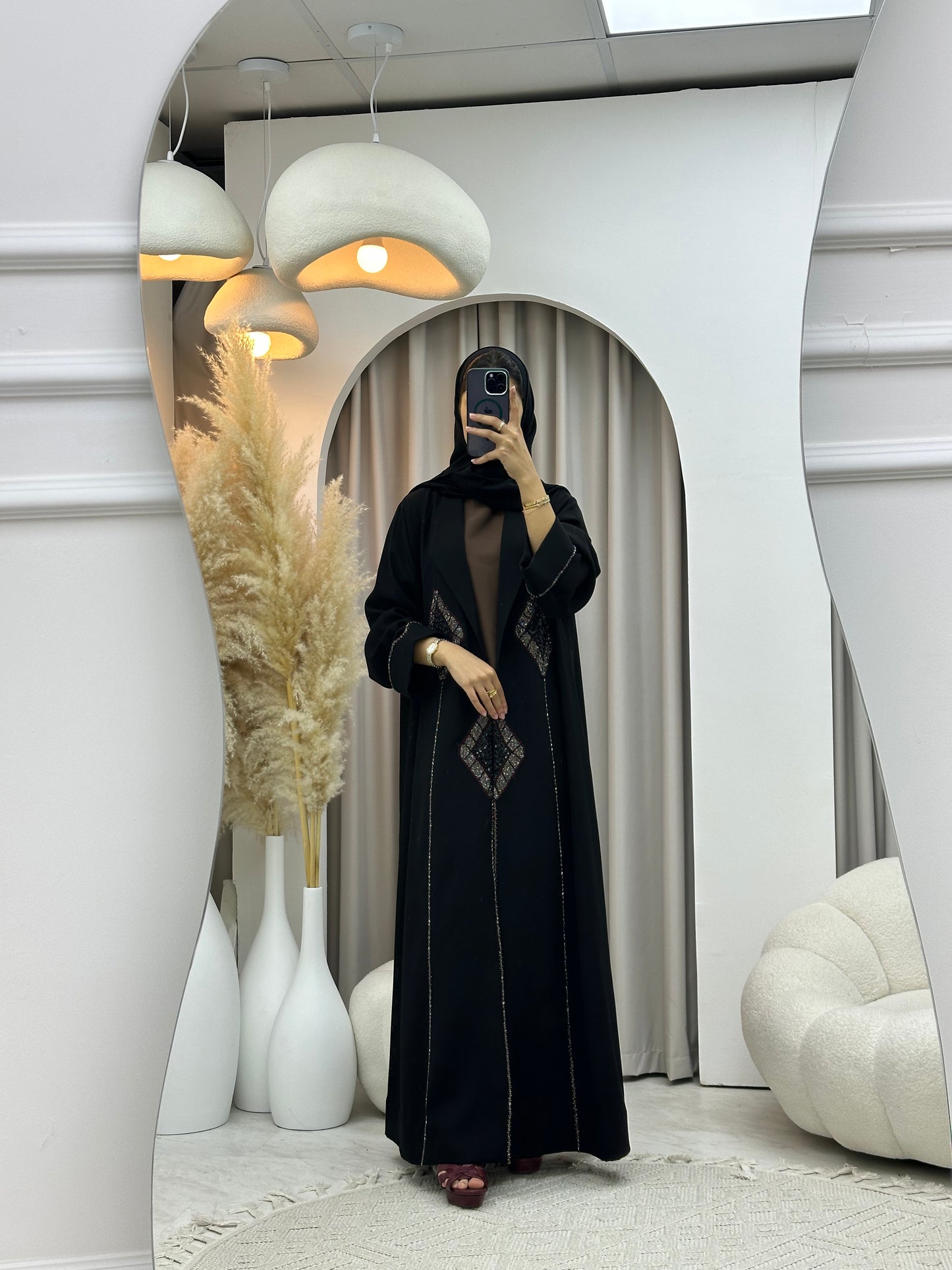 C 0565 Black Work Abaya