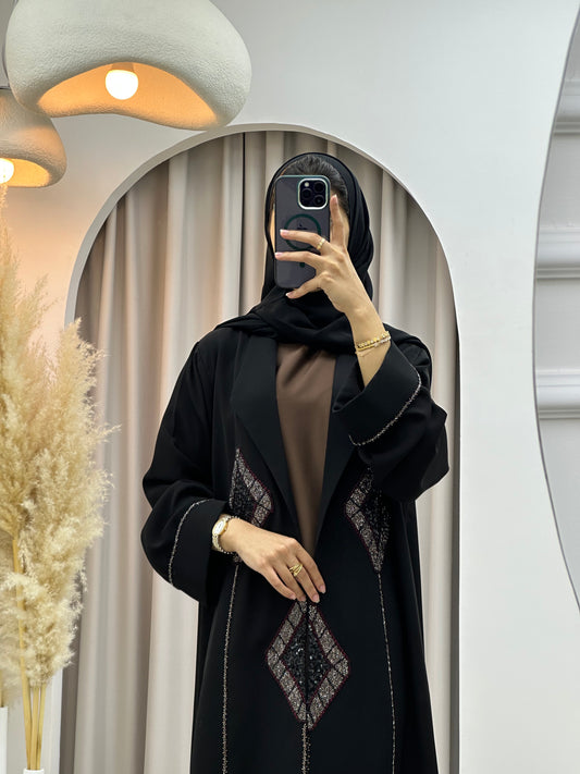 C 0565 Black Work Abaya