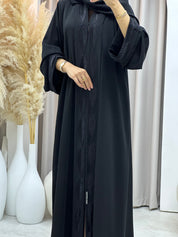C RTW 0566 Black Work Abaya