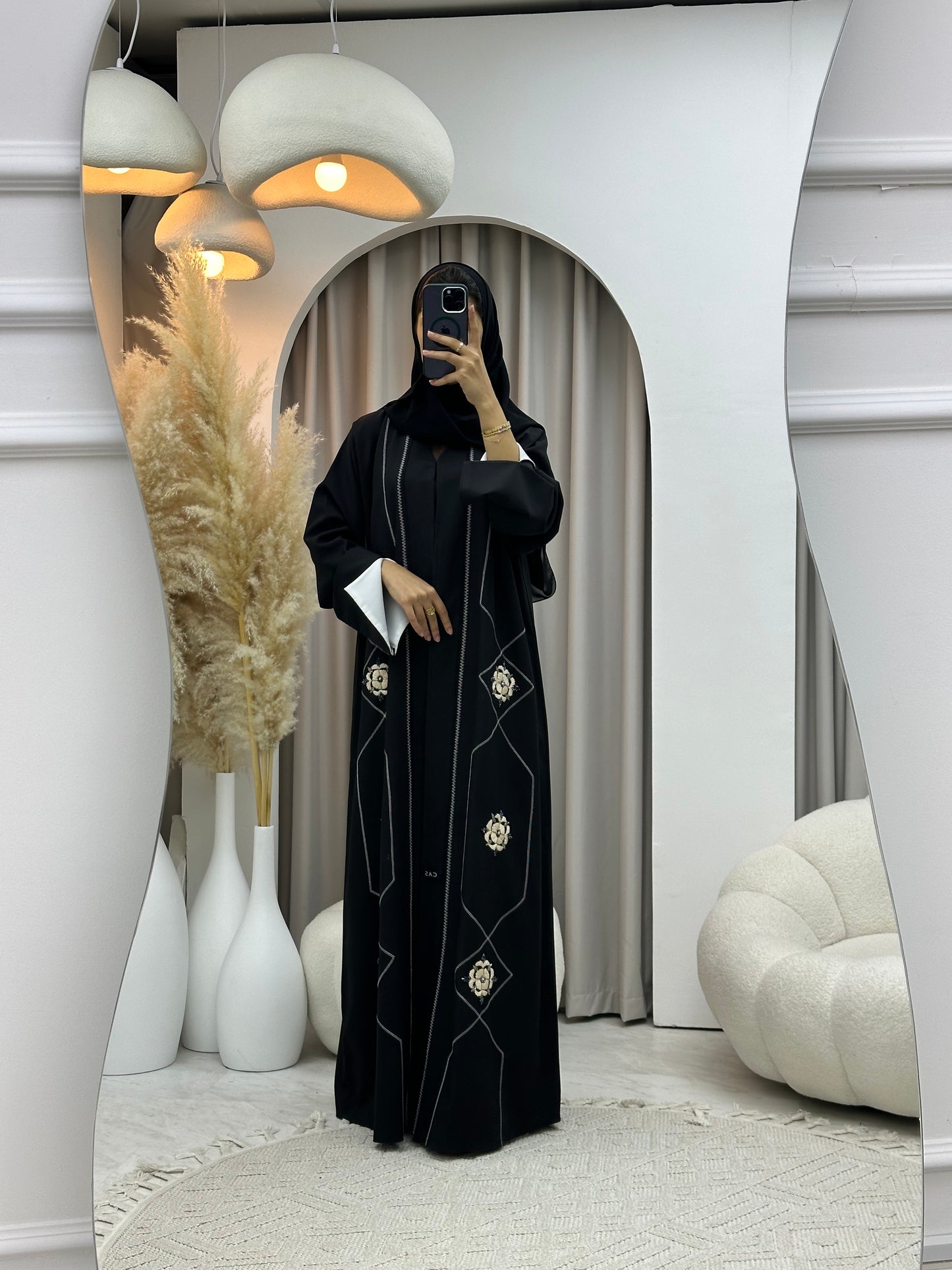 C 0567 Black Work Abaya