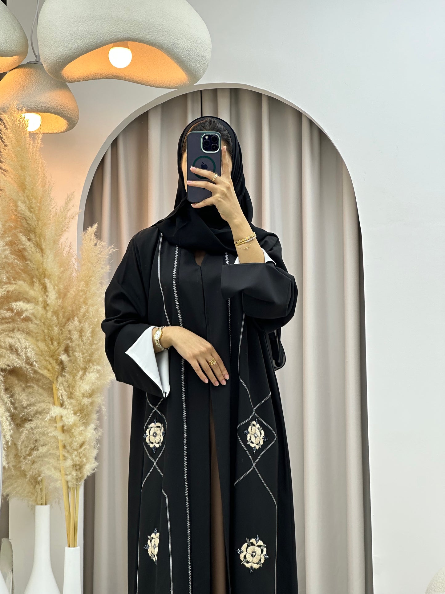 C 0567 Black Work Abaya