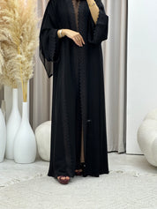 C RTW-U 0562 Black Classic Lace Abaya