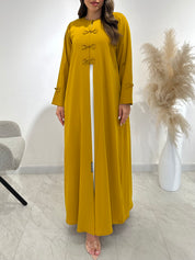 C 1497 Saffron Abaya