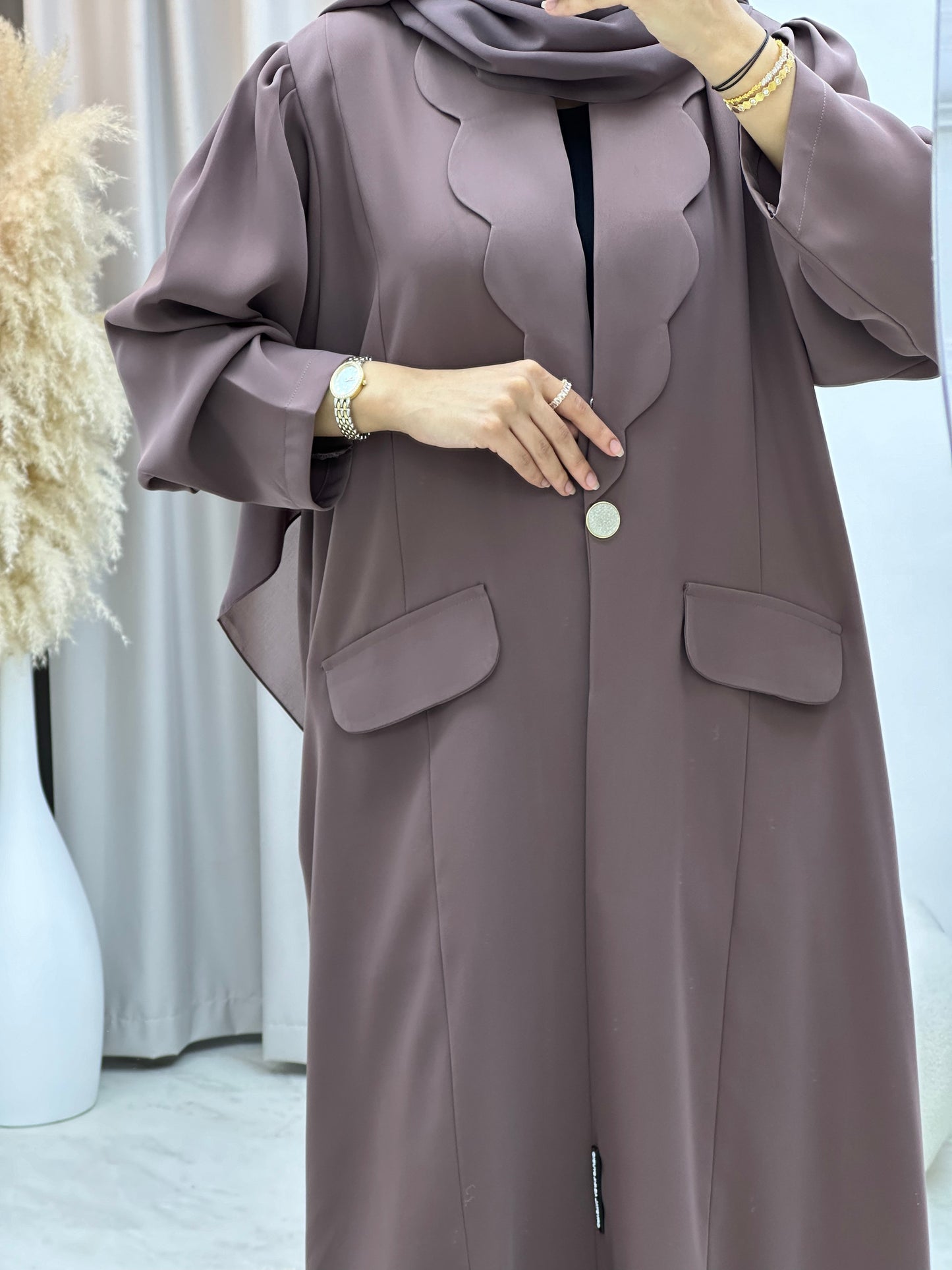 C RTW 0133-06 Purple Coat Abaya