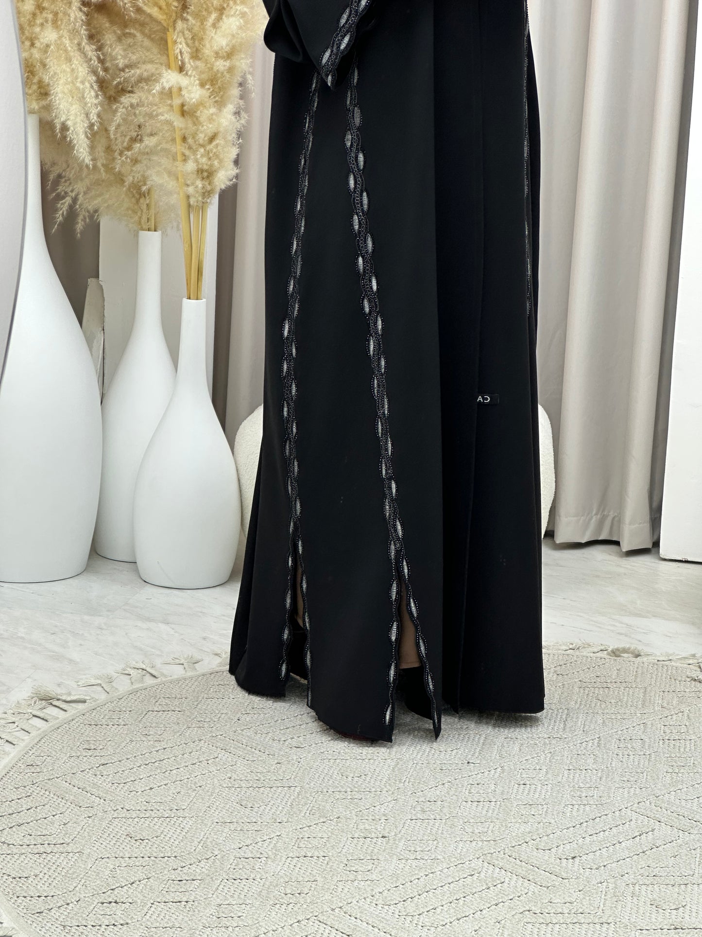 C 0568 Black Work Abaya