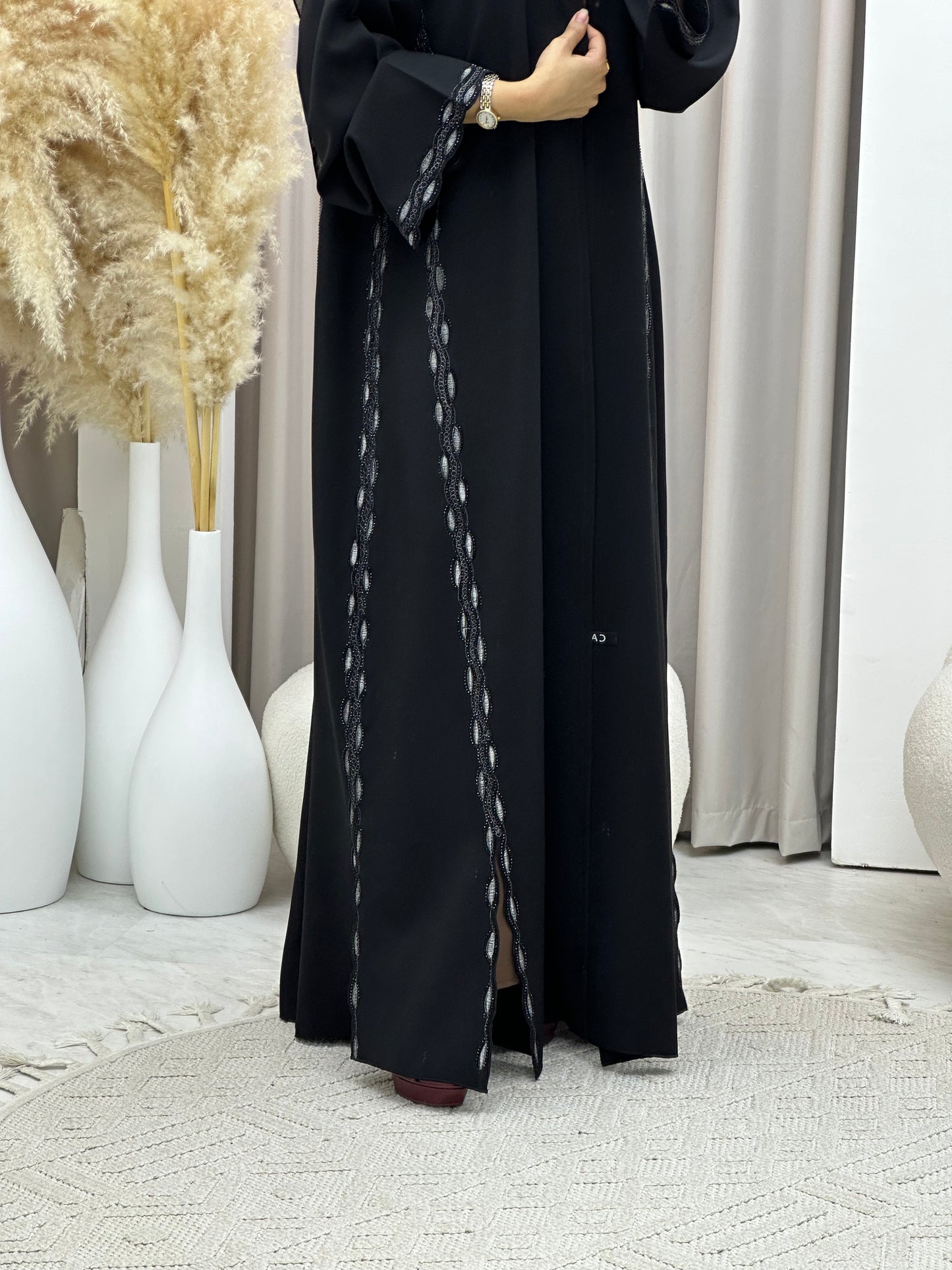 C 0568 Black Work Abaya